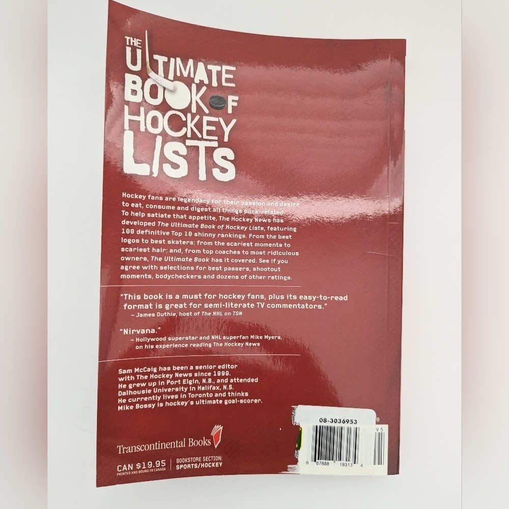 The Ultimate Book of Hockey Lists Paperback Book - Picture 2 of 4